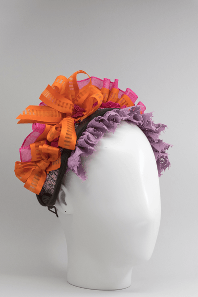 ALICE - pleated ribbon headband