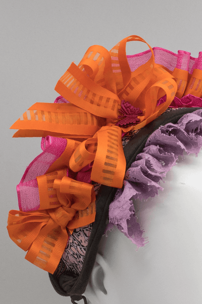 ALICE - pleated ribbon headband