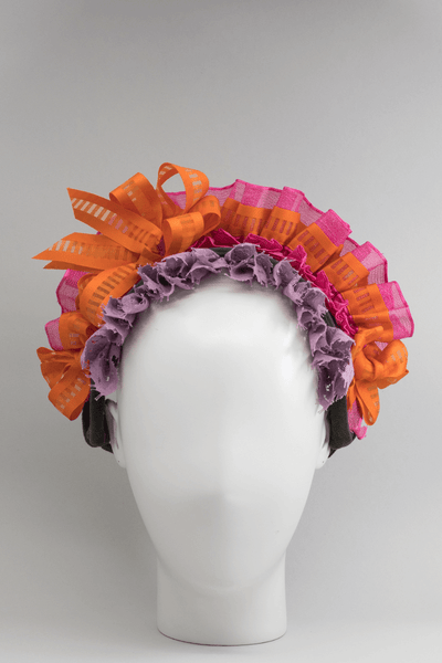 ALICE - pleated ribbon headband