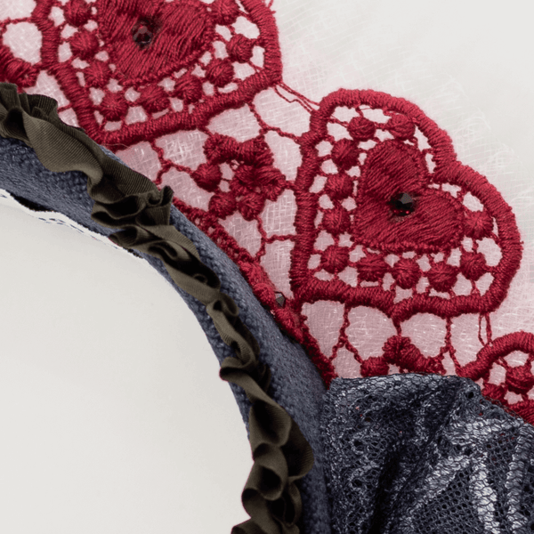 ETHEL - tousled lace headdress